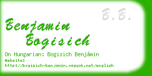 benjamin bogisich business card